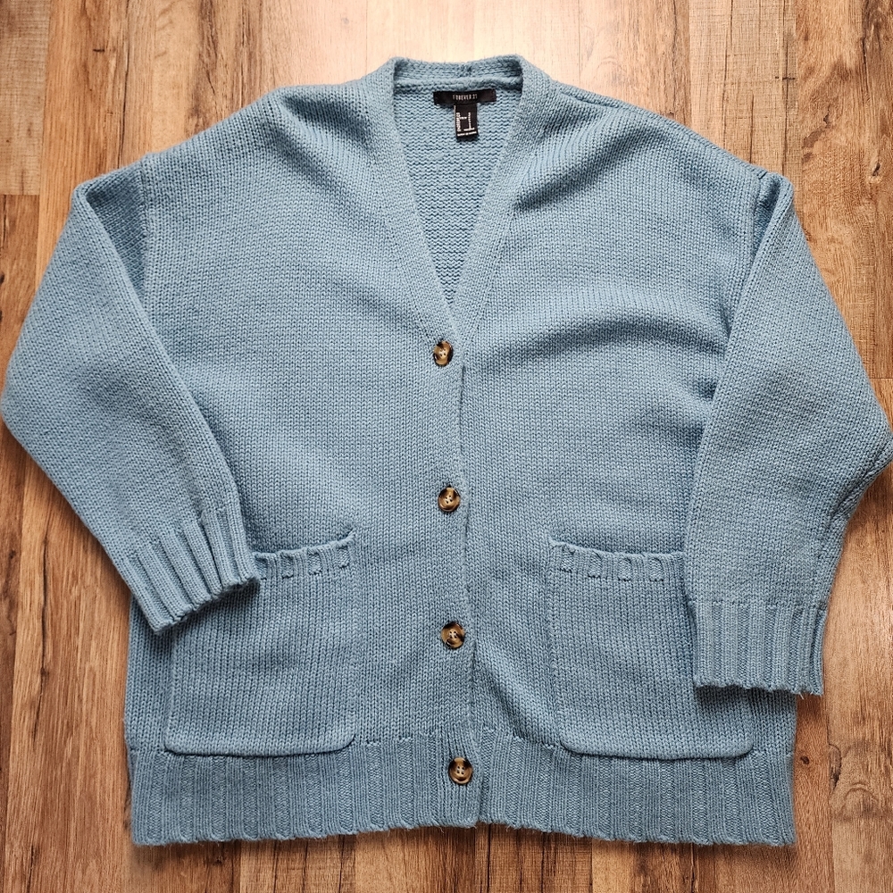 Women's Forever 21 Button Front Cardigan Sweater Size Small